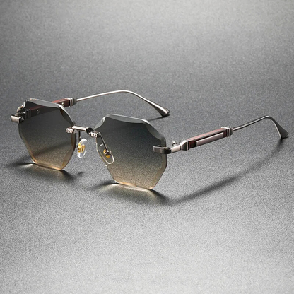 Hexa Rimless Sunglasses
