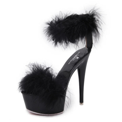 Marabou Platform Heels