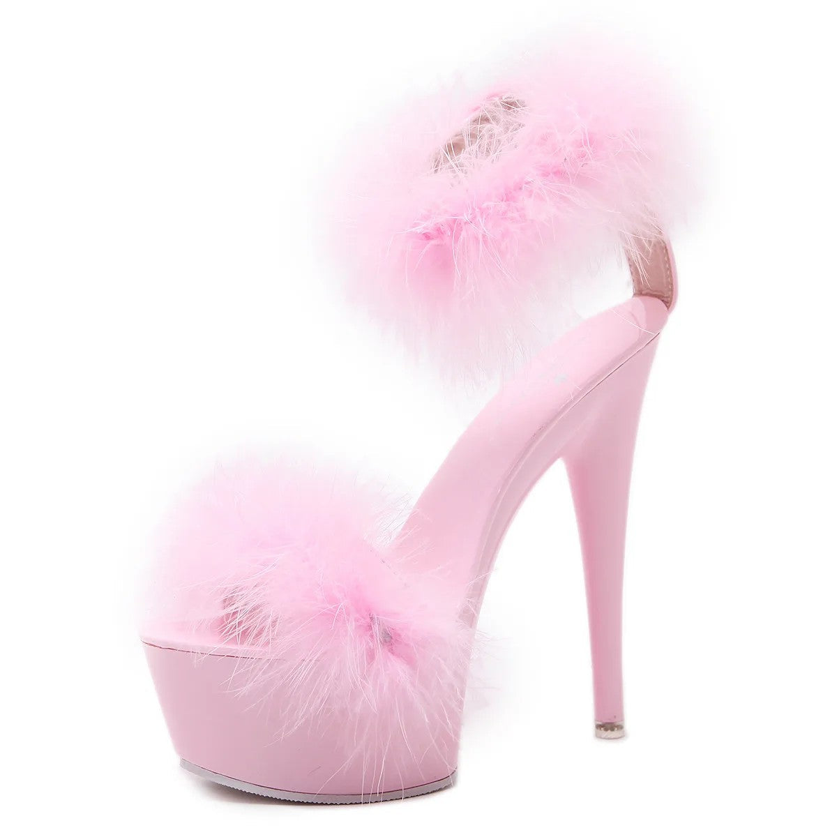 Marabou Platform Heels