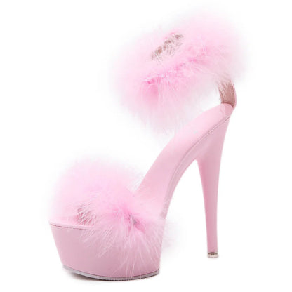 Marabou Platform Heels