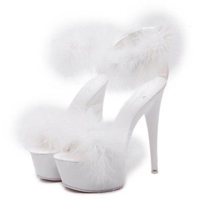 Marabou Platform Heels
