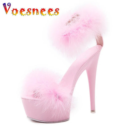 Marabou Platform Heels