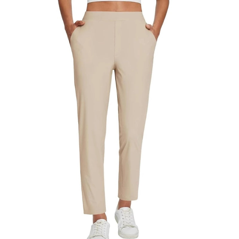 Women’s High-Waisted Zip-Pocket Trousers