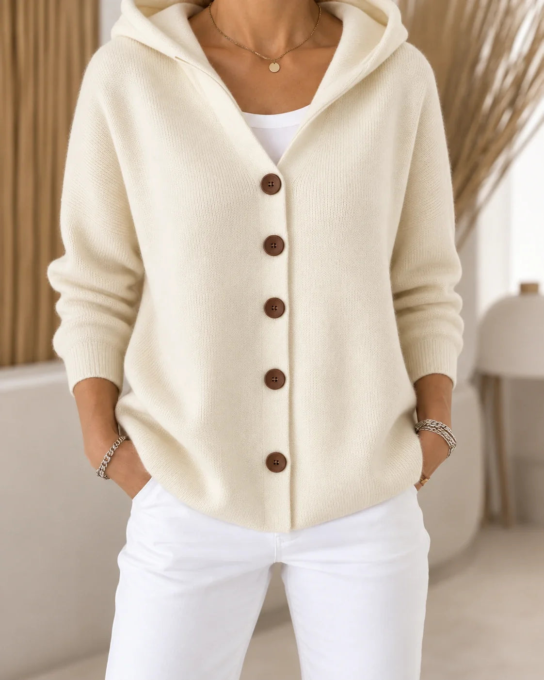 Teri | Cardigan léger à capuche