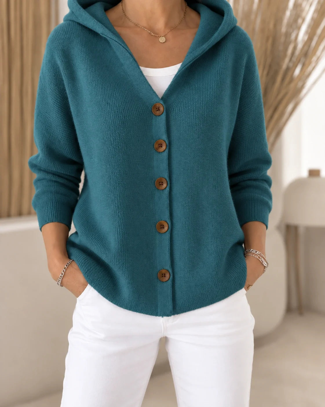 Teri | Cardigan léger à capuche