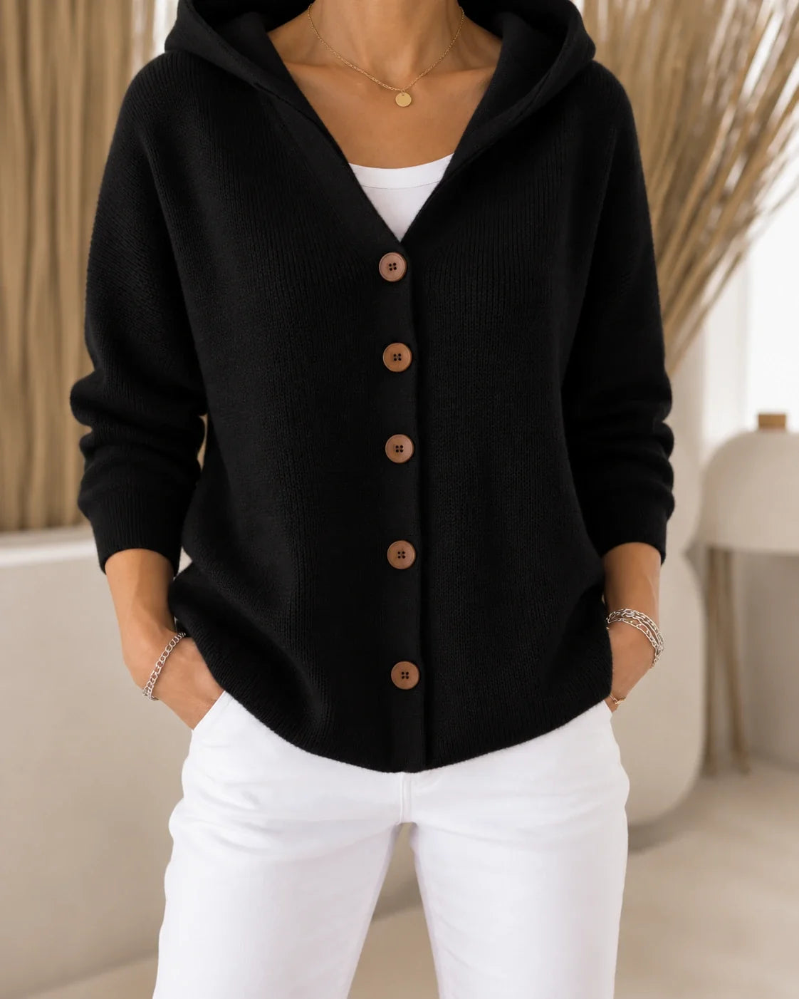 Teri | Cardigan léger à capuche