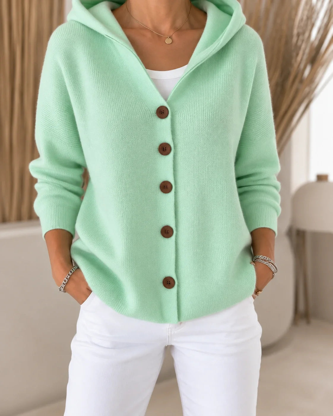 Teri | Cardigan léger à capuche