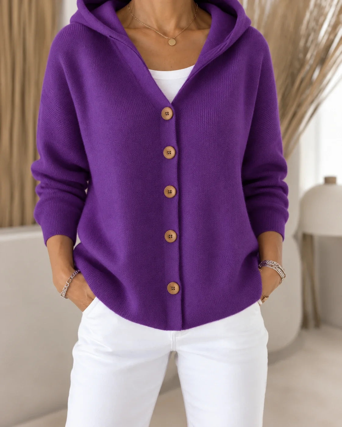 Teri | Cardigan léger à capuche